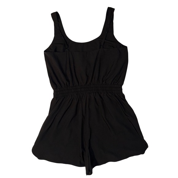 Wishlist Black Athletic Drawstring Romper‎ Medium NEW - Picture 3 of 7
